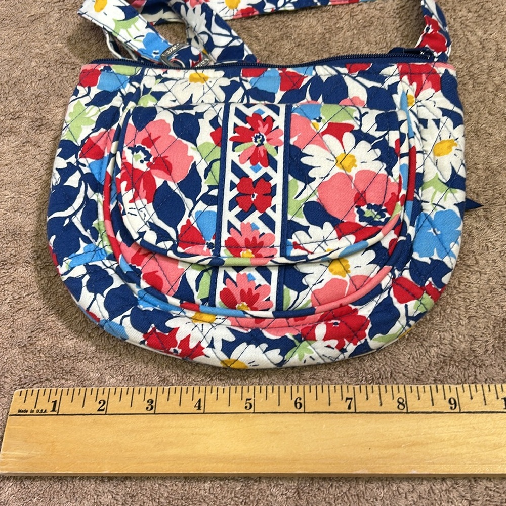 Vera Bradley crossbody bag- blue paisley - Picture 7 of 9